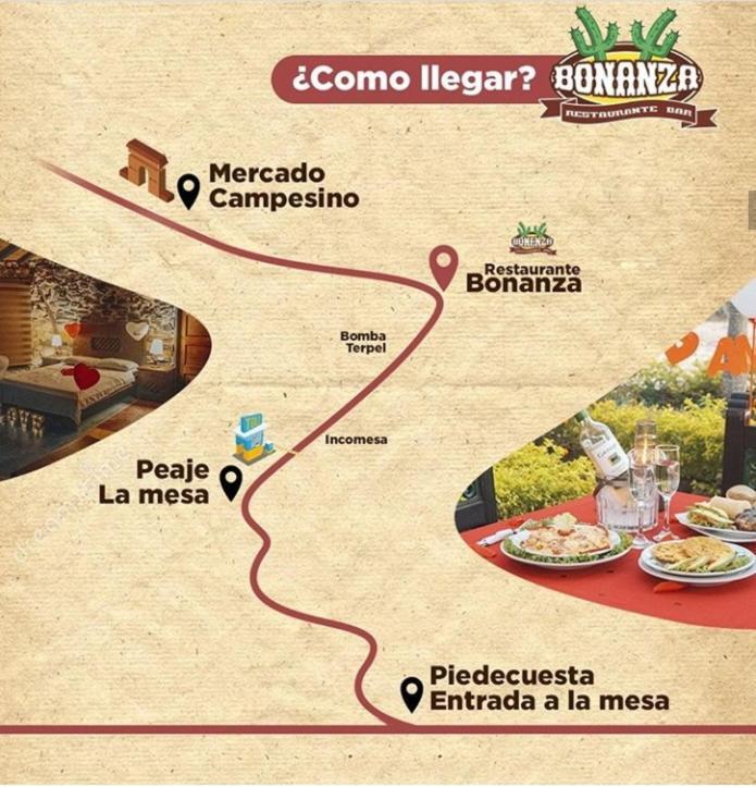 Cabanas Y Hostal Bonanza Mesa De Los Santos 洛斯桑托斯 外观 照片
